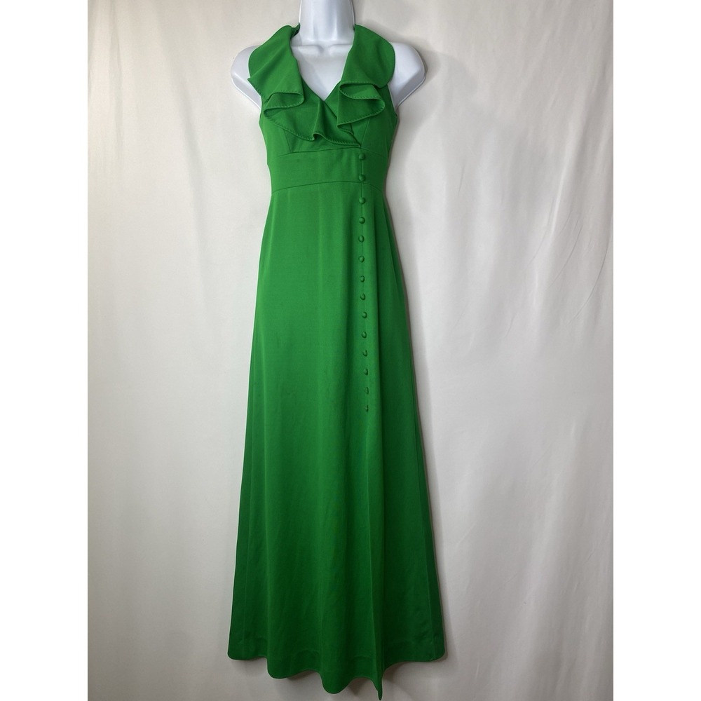 Womens Vintage Union Made Slinky Christmas Dress Measures Extra Small Holidays